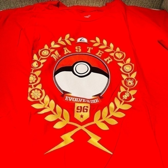 Teefury Red Pokémon trainer tshirt size L - Picture 2 of 2